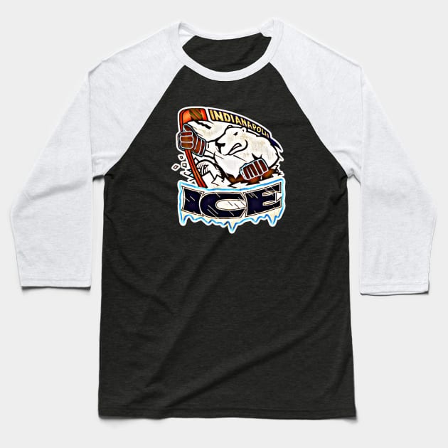 Indianapolis Ice Hockey Baseball T-Shirt by Kitta’s Shop